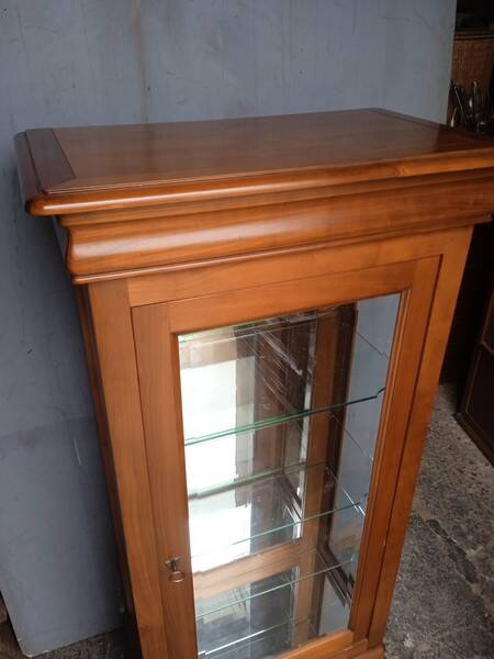 Louis Philippe cherry display case 140 cm