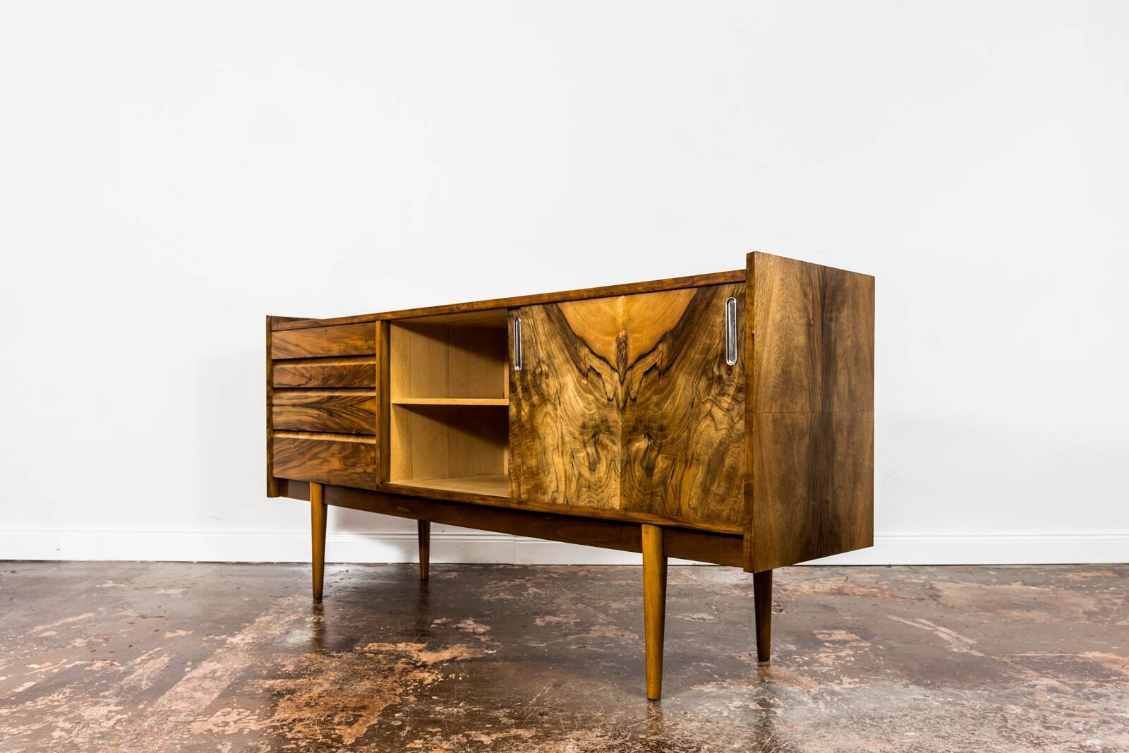 Mid Century Sideboard By Bytomskie Fabryki Mebli, Poland, 1960's
