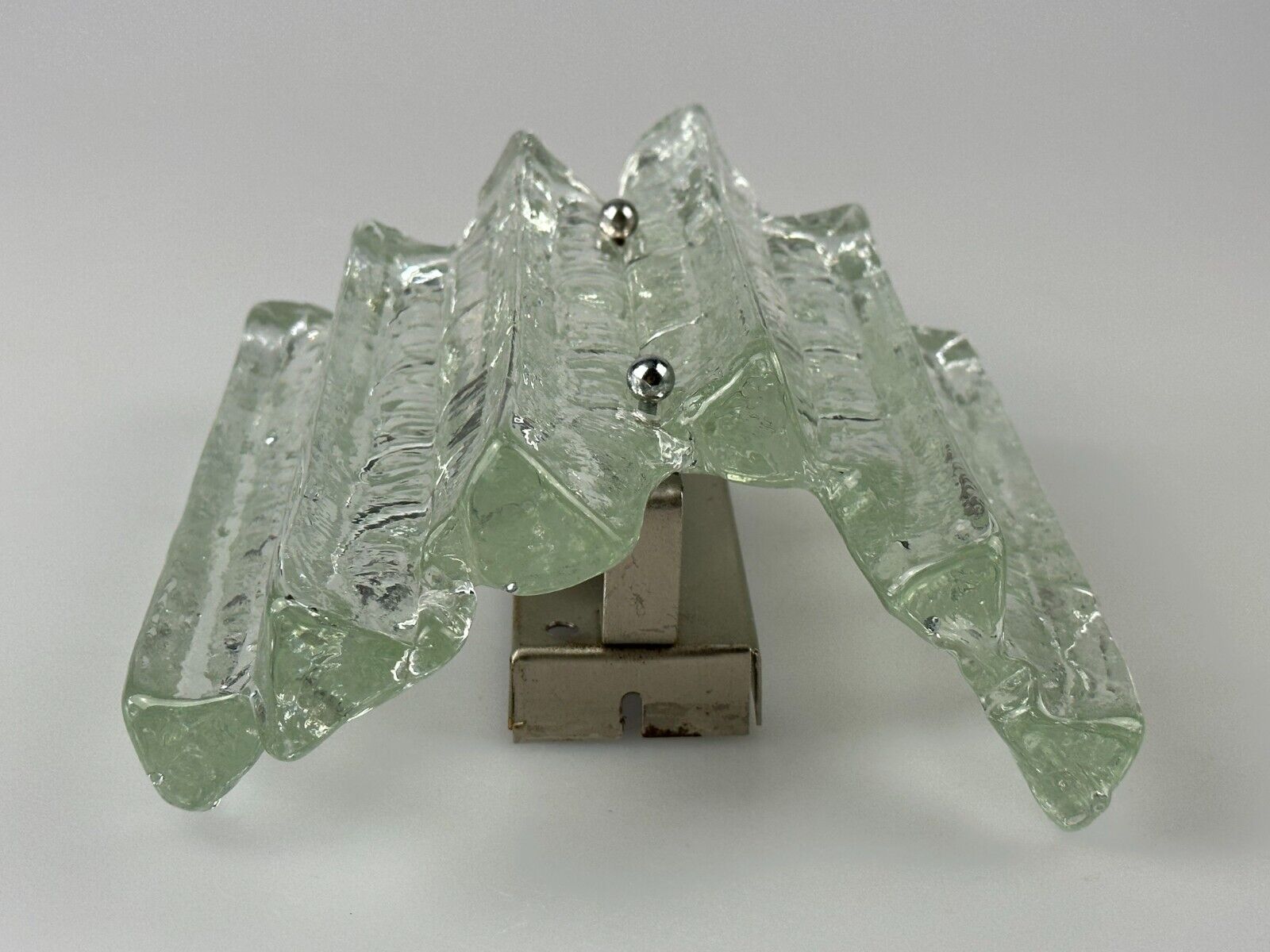 Wall lamp Wall Sconce Fischer Leuchten Germany Ice Glas Design