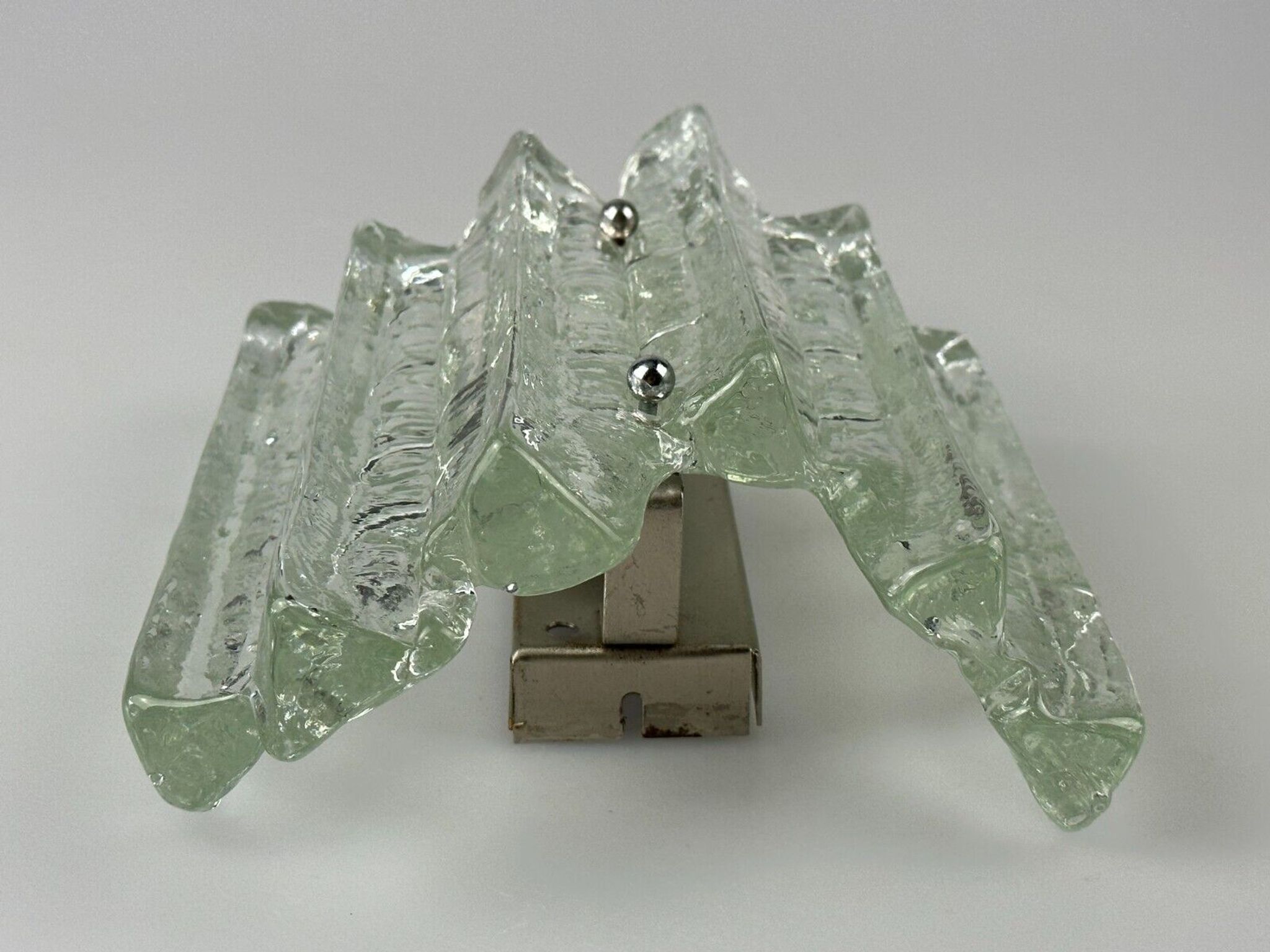 Wall lamp Wall Sconce Fischer Leuchten Germany Ice Glas Design