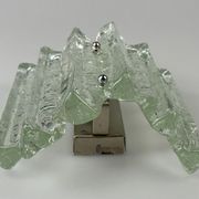 Wall lamp Wall Sconce Fischer Leuchten Germany Ice Glas Design