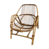 Fauteuil en rotin vintage