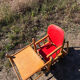 Chaise haute bébé, bois vintage