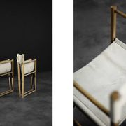 Vintage Mid-Century Scandinavian Modern Beech Safari Director's Chairs