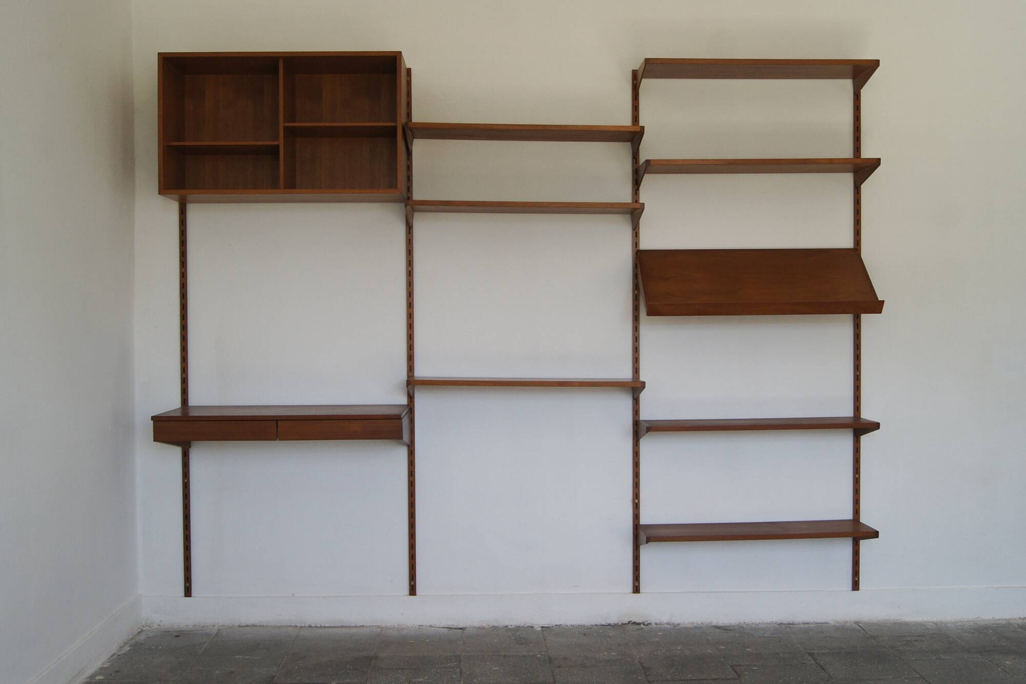 Mid-Century Shelves & Wall Units & Desk by Kai Kristiansen for FM Mobler, 1