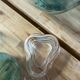 Vintage pear-shaped crystal catchall signed Art Vannes France - 60