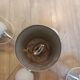 Chandelier chrome and opaline 4 burners