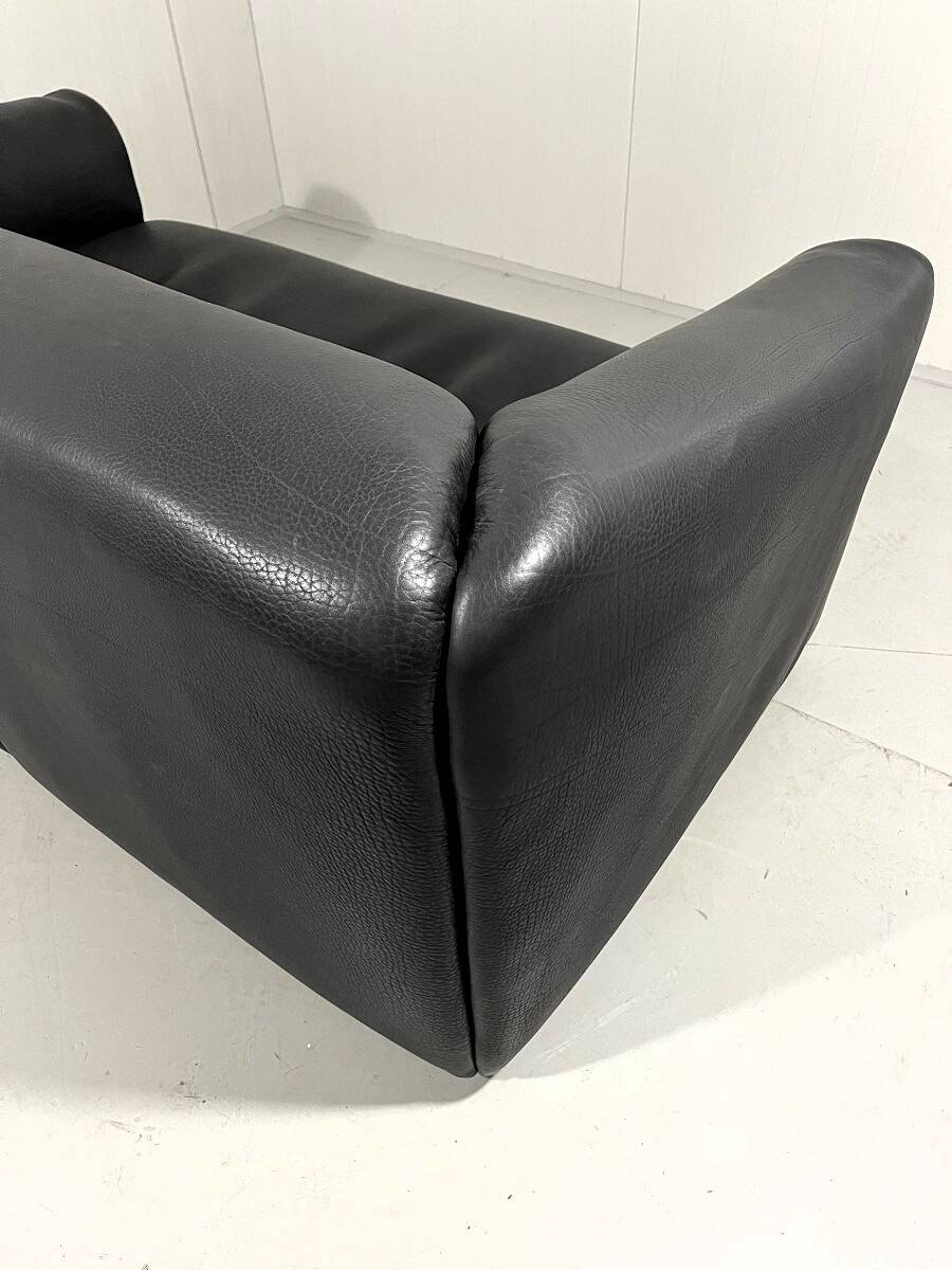 De Sede DS 47 dark brown neckleather 2,5 seats sofa