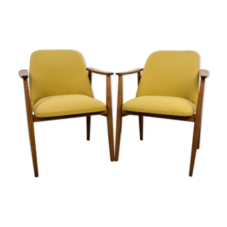 Set of 2 vintage danish armchairs, 1960s