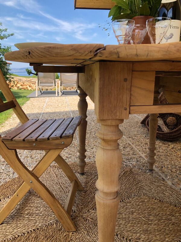 Table de ferme à volets