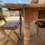 Farmhouse table with shutters