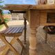 Farmhouse table with shutters