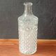Carafe ronde vintage en verre transparent