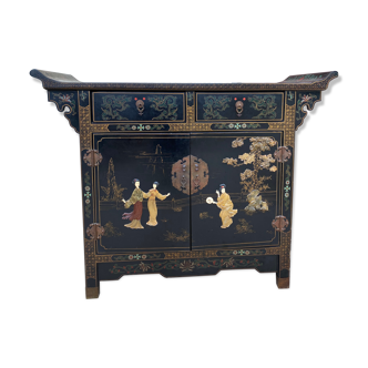 Chinese furniture console 1960 lase wood