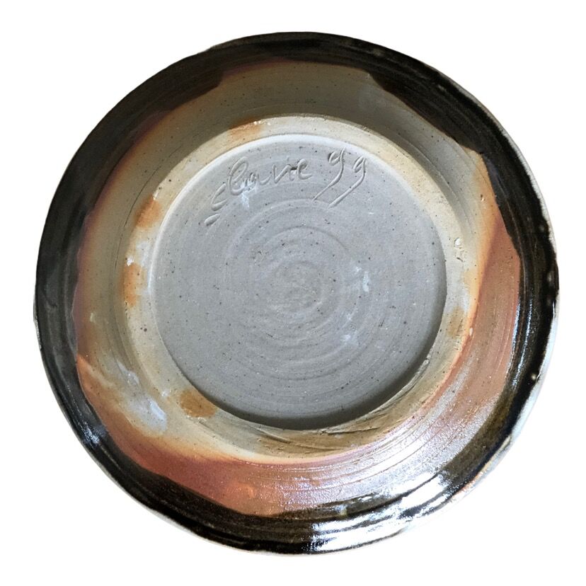 Enamelled sandstone artisan plate