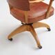 Chaise de bureau art deco cuir et chêne 1930 Suède
