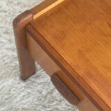 Vintage elm bedside table