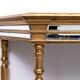 De Knudt Mirror Console Table Hollywood Regency Belgian 1970s