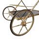 French Hollywood Regency Brass Serving Trolley, dated 1972
