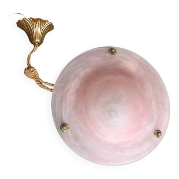 Art Deco glass paste chandelier