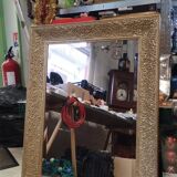 Rectangular mirror with its decorated frame