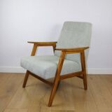 Vintage light green easy chair, 1970s