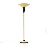 Floor lamp with white metal reflector, 1940s