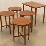 Nesting tables Poul Hundevad vintage mid century