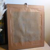 Painting Golden frame Virgin Mary immaculate heart