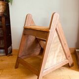 Closed staircase from the mid-20th century, mortise joints