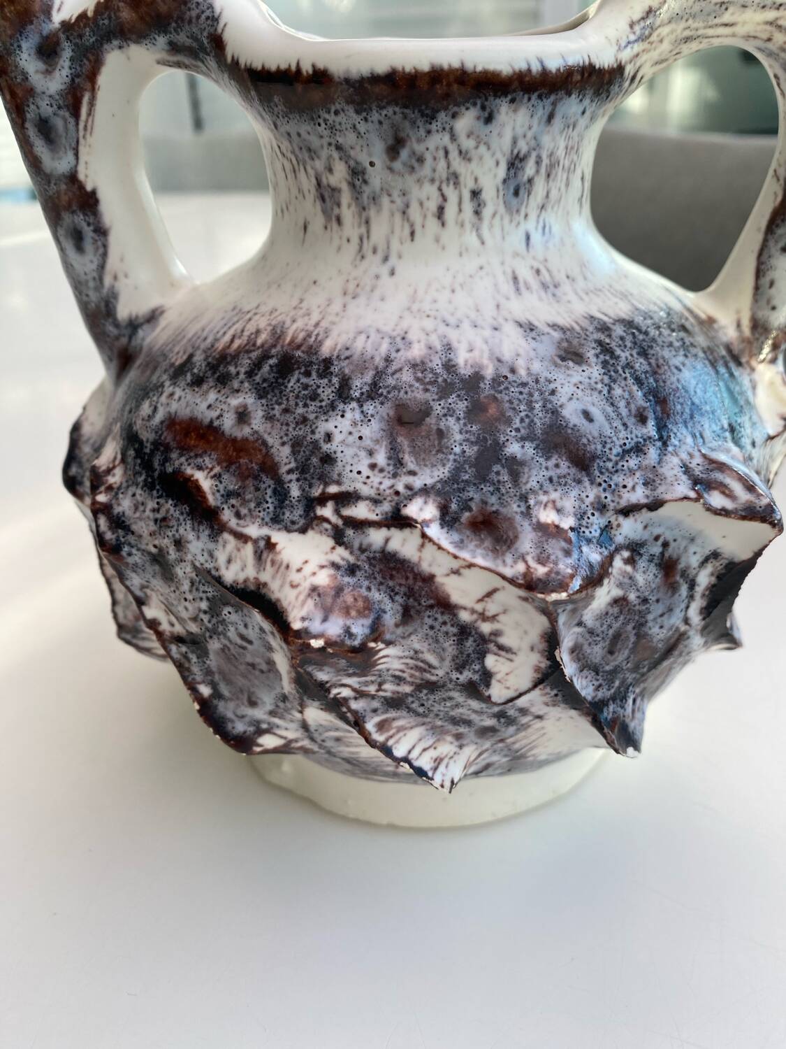 Vintage Vallauris pitcher, brutalist style