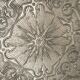 Silvered metal table mat
