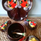 Ensemble condiments sel poivre moutarde ermetic
