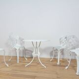 Art Nouveau Aluminum Garden Chairs, 1950s, United Knigdom, Set of 5
