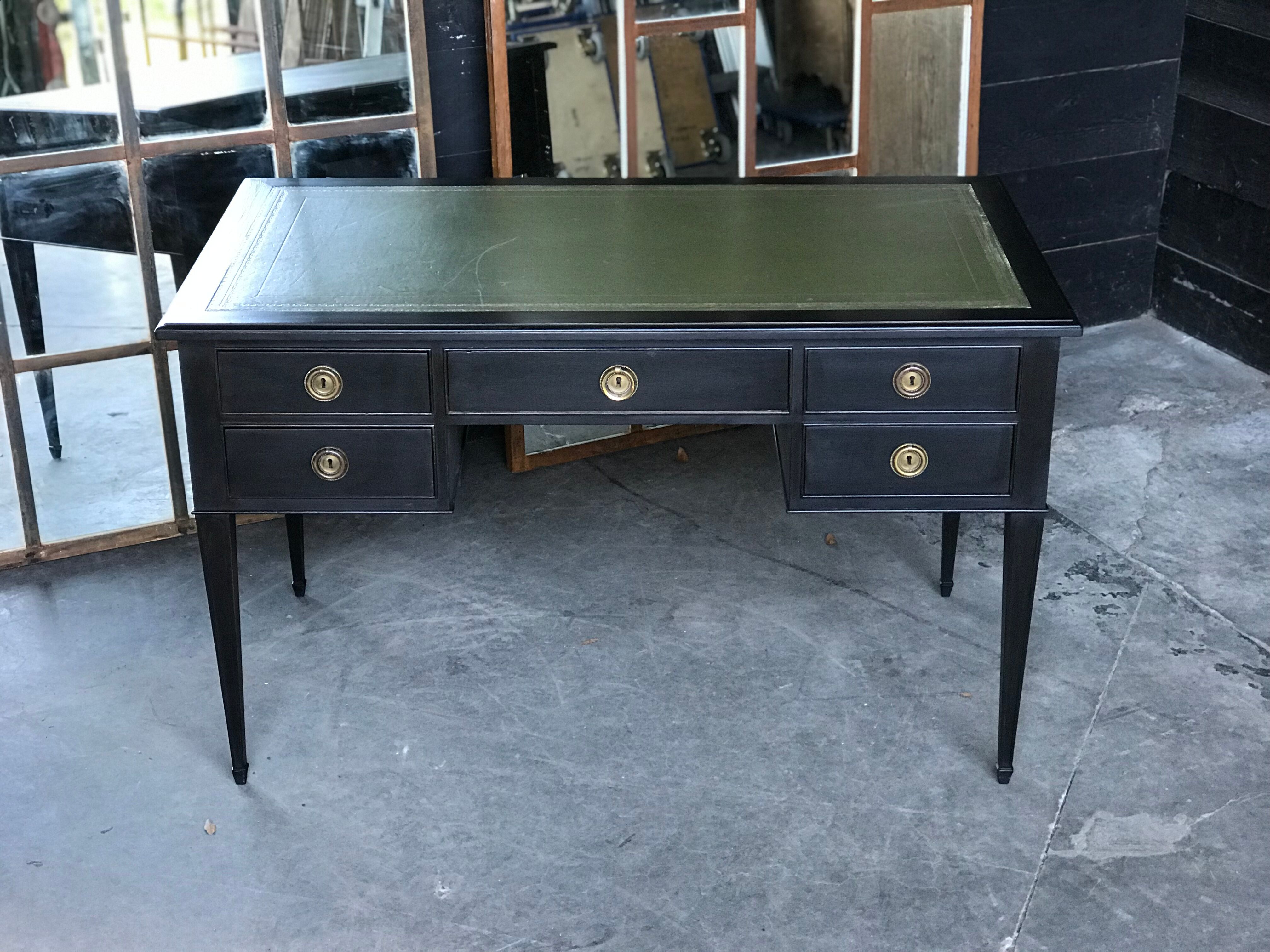 Blackened wooden lady desk