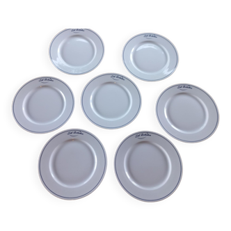 White porcelain plates Bernardaud collection Joël Robuchon