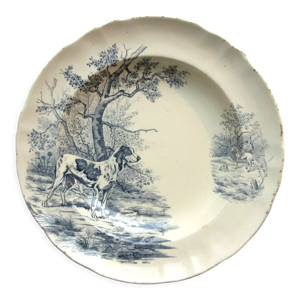Plat rond creux, terre