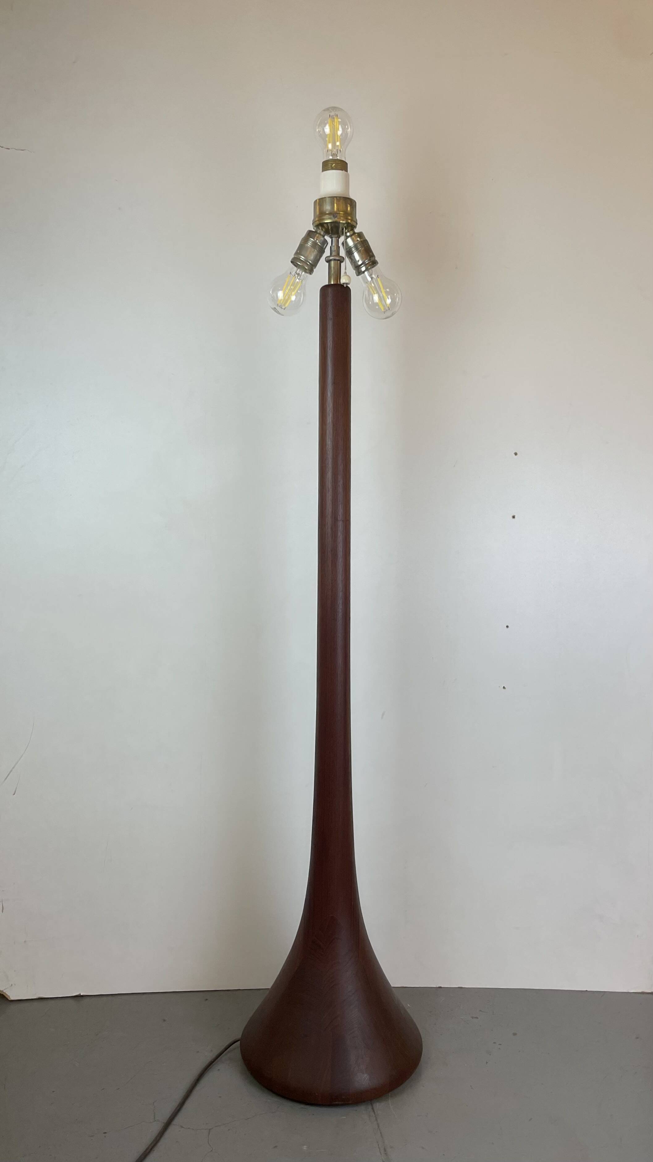Mid-Century Teak Floor Lamp by Kirk, Denmark, 1960s