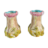 Paire de vases style Art Nouveau en faïence, XXème siècle