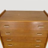 Scandinavian chest of drawers with 4 drawers from the 50s and 60s 84x85x47