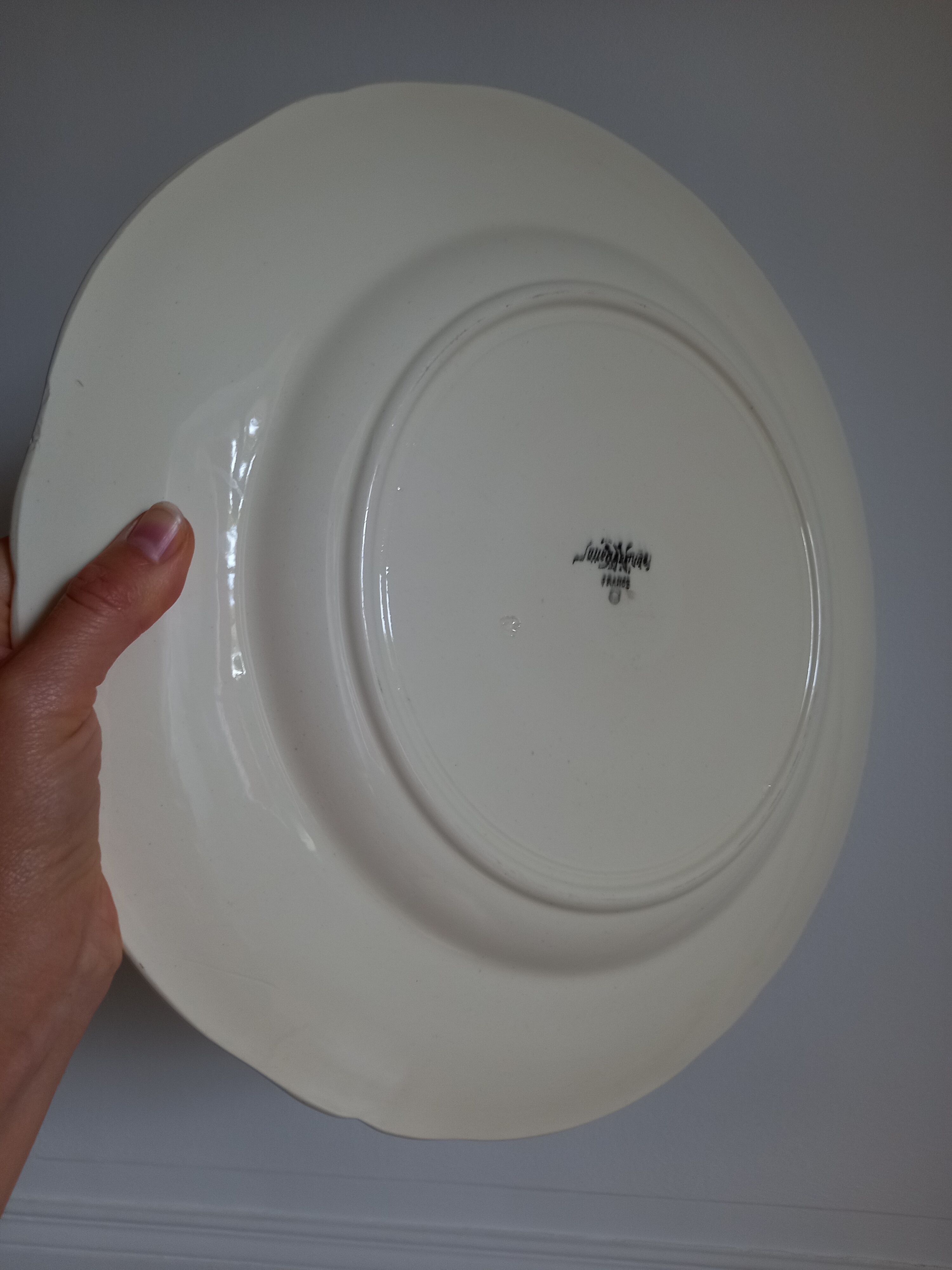 Flat "Ivoire" Sarreguemines (ø 34 cm)