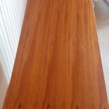 Commode en bois vernis, années 80