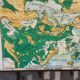 Old map Paul Kaeppelln Europe Physical