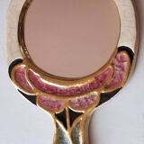 Glazed ceramic mirror by Mithé Espelt