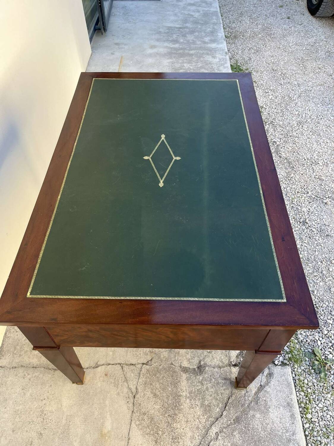 Empire style desk in solid mahogany, 19th century