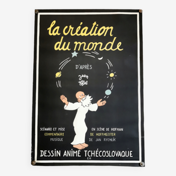 Affiche ancienne cinéma Jean Effel 1958