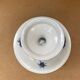 Antique White Porcelain Cake Dish Compotier Vintage Flower Decor