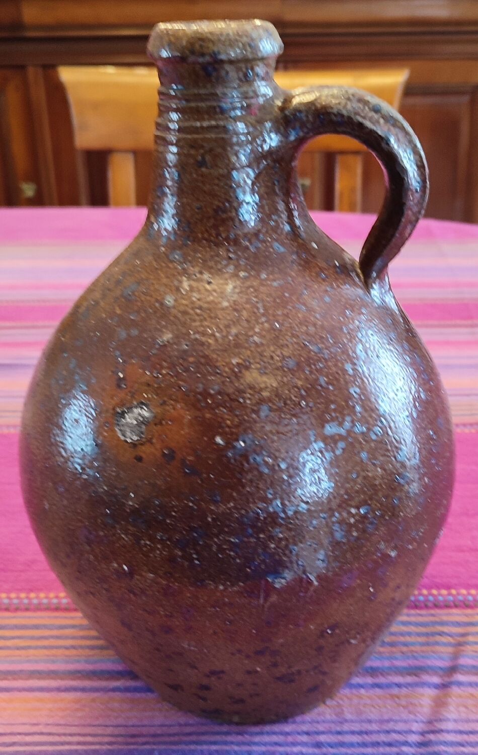 Ancient earthenware cruet.