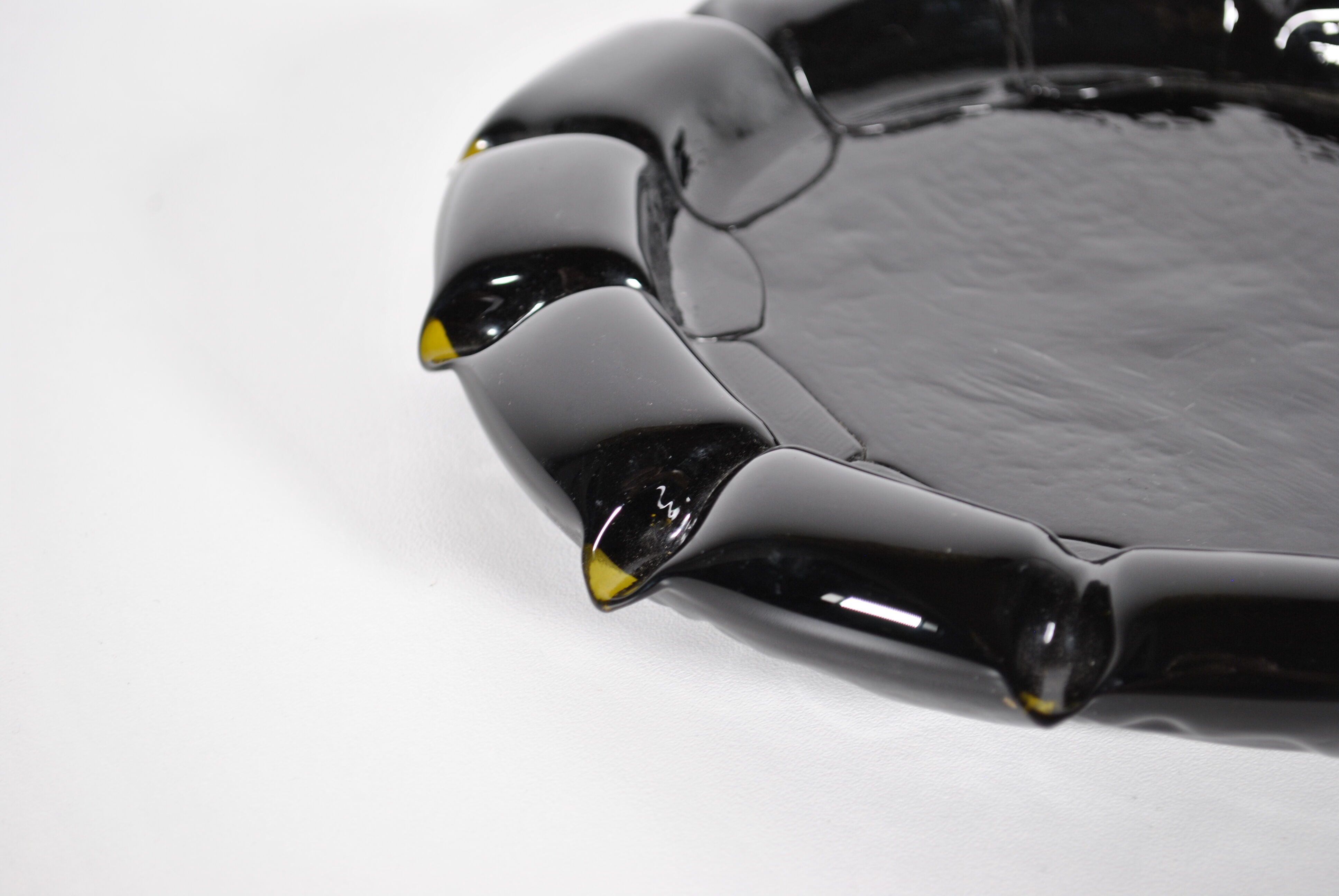 Empty pocket or ashtray in glass 1970