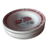 Set of 7 hollow plates